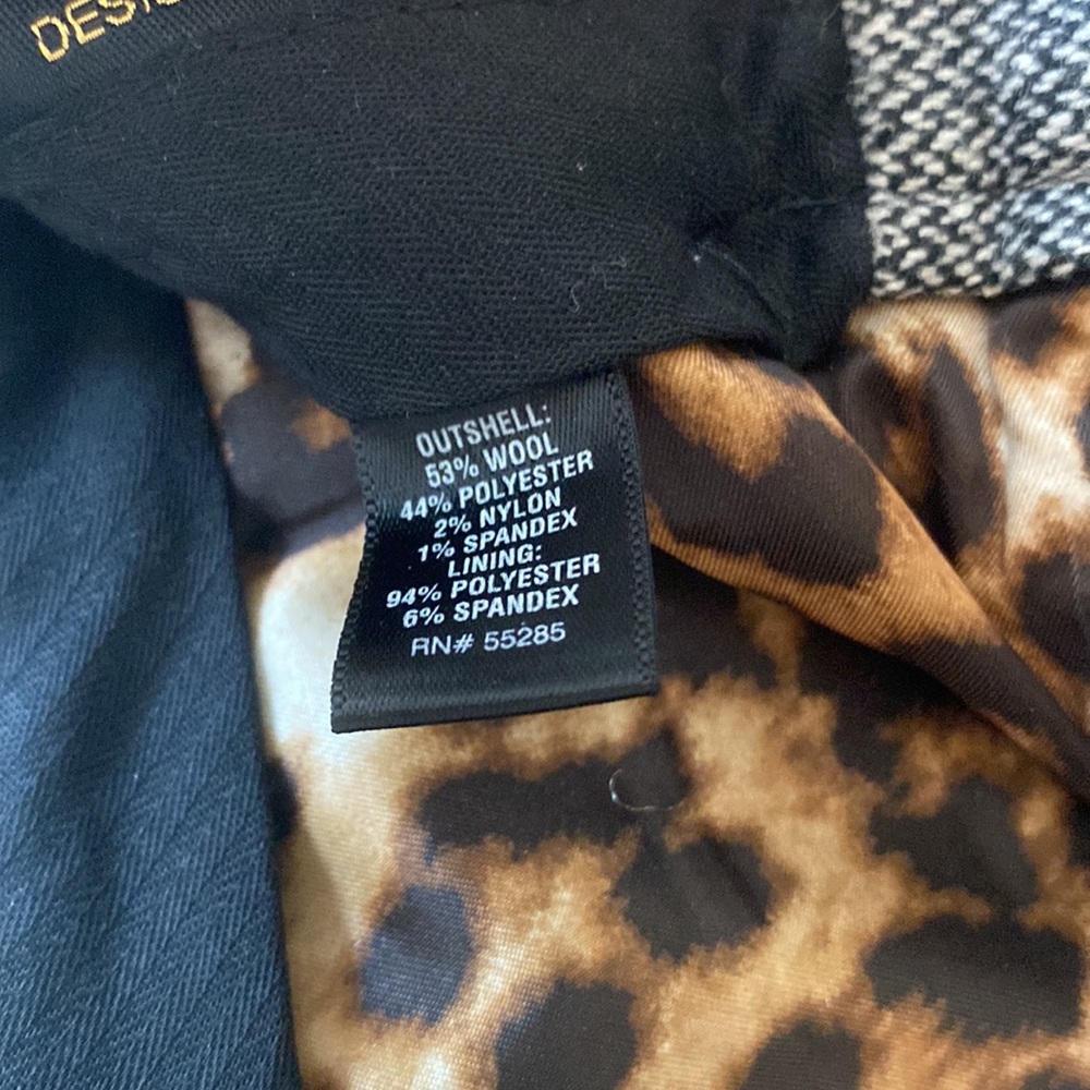 Express Size 4 Lined Editor Pant. Leopard Print L… - image 6